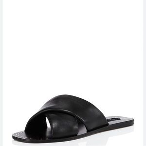 Aqua Black Women's Slide Sandals